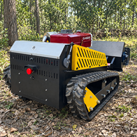 Tondeuse forestière à chenilles télécommandée CE DT1000C, 18 CV Diesel, 48 lames, pour débroussaillage agricole, verger et forêt
