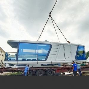 Capsule spatiale mobile sur skid pour sites touristiques, hôtel haut de gamme mobile, espace de détente touristique, pour la planification du tourisme agricole et les circuits thématiques - Product Image 1