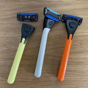 Ready to ship two blade sharing razors, biodegradable PLA corn starch synthesis material Low-Carbon, eco-friendly Disposable raz