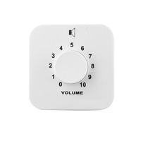 Bouton de contrôle du volume de musique d'ambiance 50W M-618C, atténuateur transformateur 11 positions, panneau mural type 86 pour sonorisation publique