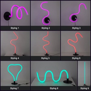 2024 New DIY WiFi-Enabled DIY RGBW Graffiti Corner Lamp Customizable Wall Light <b>Gaming</b> Floor Lamp Pickup Rhythm Lamp - Product Image 2