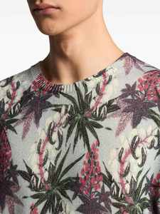 Pull en tricot jacquard personnalisé du fabricant, pull moelleux luxueux à motifs floraux incrustés pour hommes - Product Image 4