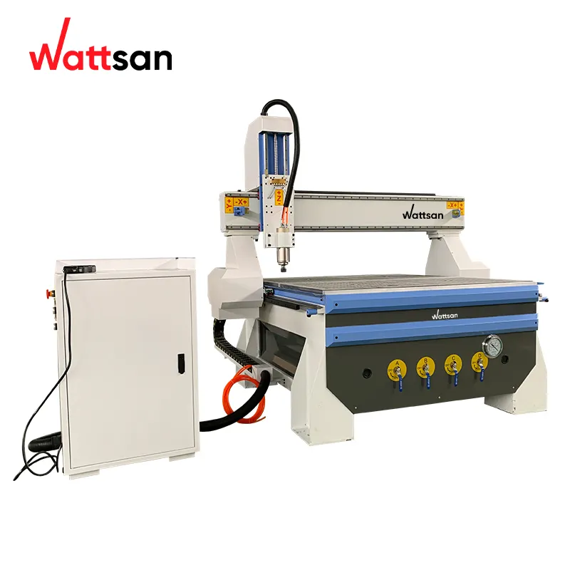 Wattsan 2.2kw 3kw 4.5kw Vacuum Table Wood Carving CNC Router Machine M1 1313