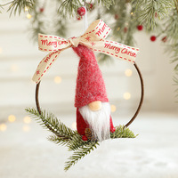 Décorations créatives de Noël pour créer une ambiance festive, pendentifs décoratifs en tissu tricoté de forme irrégulière pour arbre de Noël, en stock