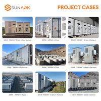 Système de stockage d'énergie par batterie Sunark Bess 215Kwh 250Kwh 300Kwh Pv Conteneur de refroidissement liquide Batteries solaires au litium