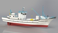 Bateau de pêche professionnel Grandsea 21,3 m/70 pieds, nouvelle coque en acier avec coque en fibre de verre, type de carburant diesel, à vendre