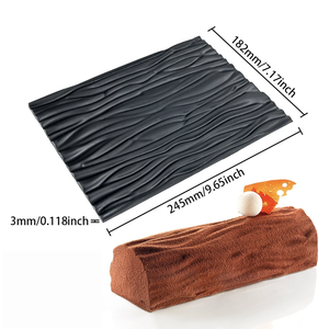 Moule à gâteau suisse en <span class=keywords><strong>silicone</strong></span>, grand moule en forme de bûche de Noël, <span class=keywords><strong>tapis</strong></span> en <span class=keywords><strong>silicone</strong></span> pour fondant, moules à dentelle en relief - Product Image 3