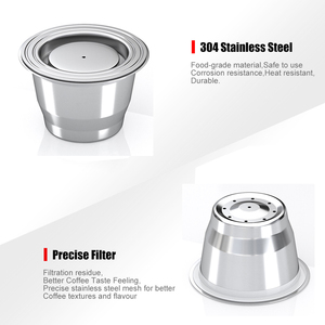 Cápsulas de Café Reutilizables Universales de Metal para Máquina de Café, Compatibles con <span class=keywords><strong>NESPRESSO</strong></span>, 1 Pod Wareset, Superventas - Product Image 4
