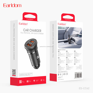 Cargador de coche portátil Earldom 30W PD QC3.0 de carga rápida compatible con Huawei/Xiaomi/Apple/Samsung con protocolo de carga rápida completo. - Product Image 6