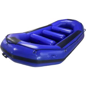 <span class=keywords><strong>Di</strong></span> alta qualità 14ft 430cm <span class=keywords><strong>di</strong></span> <span class=keywords><strong>salvataggio</strong></span> gommone 1.2mm PVC e Hypalon materiale acqua bianca fiume Rafting pieghevole per il surf MRS - Product Image 1