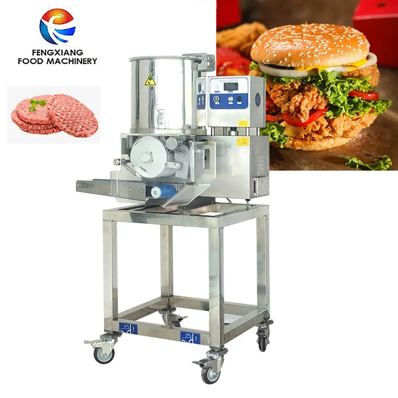 Máquina comercial de alta eficiencia para hacer hamburguesas y pasteles de carne, máquina formadora de hamburguesas