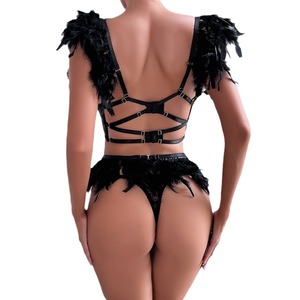 Ensemble de lingerie sexy pour femmes, dentelle sexy avec ensemble de lingerie, lingerie ouverte pour femmes japonaises matures, sous-vêtements sexy - Product Image 5