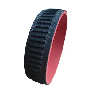 T10 530 560 610 630 customized seamless pull down belt vulcanized rubber coating timing belt for VFFS packing machine