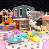 Équipement de terrain de jeu intérieur pour enfants, aire de jeux souple, trampoline, bac à sable, toboggan, structure d'escalade, parc d'attractions, écologique, en bois et en acier inoxydable