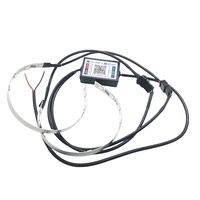 Kit de bagues LED Demon Eyes à commande par application, yeux de démon, halo de remplacement pour lentille de projecteur Xexon, AUTO IDEAL 12V, garantie de 12 mois