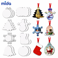 Etiquetas para Árboles de Navidad, Adornos Colgantes Personalizados, Espacios en Blanco para Sublimación, Adornos Navideños de MDF, Manualidades DIY, Decoración