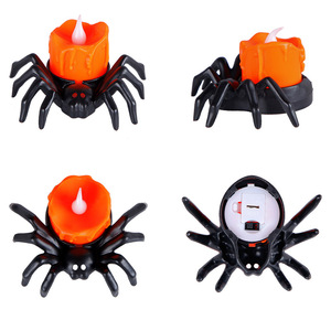 Lámpara decorativa de araña para Halloween, luz nocturna de araña brillante, decoración de araña para sala de estar y comedor. - Product Image 5