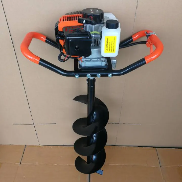 Earth Auger 52CC 44F-5เครื่องเจาะดินสำหรับงานหนักพร้อมสว่านใบมีดโลหะ150มม