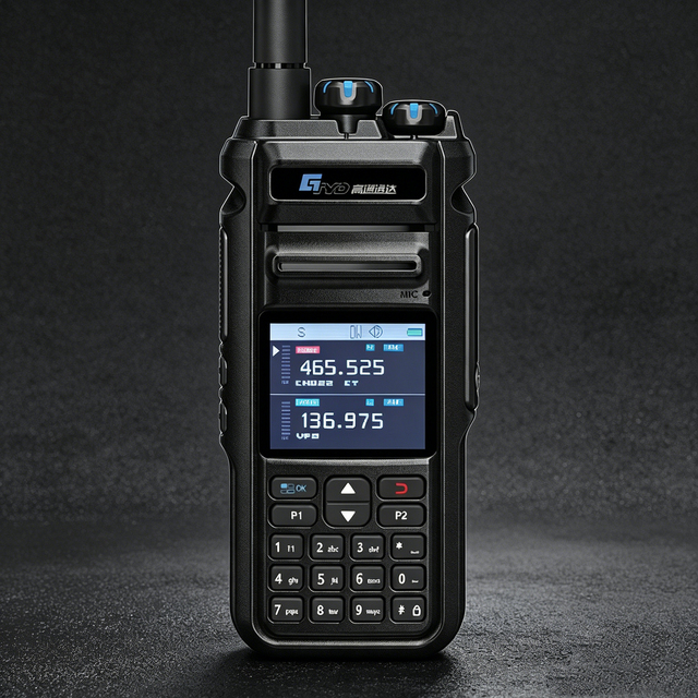 High Power 10W Communication Range 10km Two Way Radio High Quality with Screen Waterproof Uhf Vhf Radio Handheld