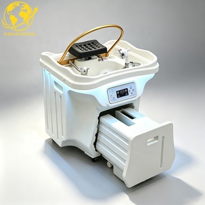 Bassin de lavage japonais <span class=keywords><strong>portable</strong></span> avec circulation d'eau et vapeur pour équipement de salon de coiffure de luxe - Product Image 1