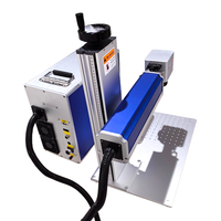 Marqueur laser à fibre refroidi par air, best-seller, pour métal, acier inoxydable et plastique dur |   Contrôle EZCAD, prise en charge DXF/AI