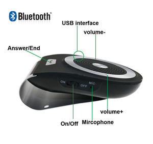 Chuyên Nghiệp Không Dây <span class=keywords><strong>Bluetooth</strong></span> Xe Hands-Miễn Phí Loa Điện Thoại Máy Nghe Nhạc Xe Mặt Trời Visor <span class=keywords><strong>Bluetooth</strong></span> Tai Nghe Loa - Product Image 2