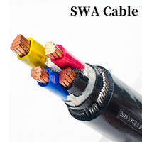 Cable Subterráneo Blindado de Baja Tensión 0.6/1kV 4x16mm²/25mm²/70mm²/95/120 con Aislamiento XLPE y Alambre de Acero Blindado SWA STA de Cobre de 4 Núcleos