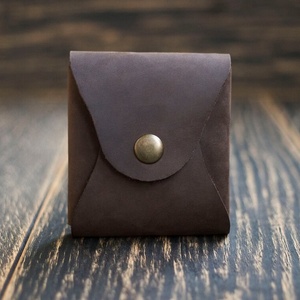 New Design Vintage <strong>Crazy</strong> Horse Leather <strong>Earphone</strong> Clip Holder Cable Organizer Small Size Genuine Leather <strong>Earphone</strong> Case - Product Image 4