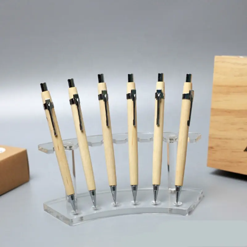 New product custom Logo eco friendly bamboo mechanical pencil