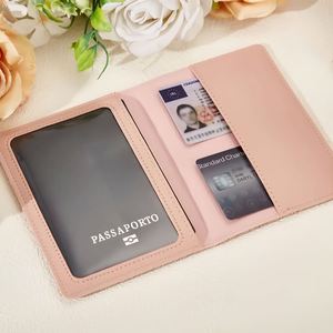 Personalised <b>Leather</b> <b>Passport</b> <b>Cover</b> Holder and Luggage Tag Set, Custom Engraved <b>Passport</b> <b>Cover</b> Suitcase Tag with Name - Product Image 4