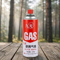 Cartouche de gaz butane portable pour camping en extérieur - Métal coupe-vent et réglable 220g/227g/230g/250g jetable