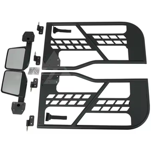 -Phụ kiện đường bộ Cửa thép nửa cửa 2 cửa với gương chiếu hậu cho xe Jeep 2007-2017 kiểu ống - Product Image 1
