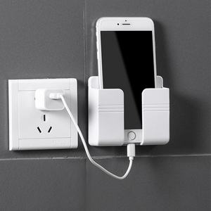 Popular Stock New Wall Phone Holder Adhesive Mobile Phone Wall Charger Holder and Remote <b>Control</b> <b>Stand</b> - Product Image 1