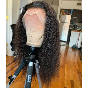 Vente en Gros Perruques Frontales Crépues Bouclées en Cheveux Indiens Bruts Perruques Full HD Lace Frontal Sans Colle en Cheveux Humains Naturels pour Femmes Noires - Product Image 2
