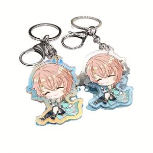 Wholesale Custom UV Printing Acrylic Charm <b>Keychains</b> with Logo Transparent Cartoon <b>Anime</b> Design Lightweight Hard-Wearing - Product Image 5