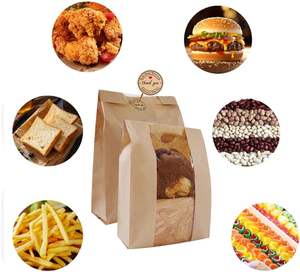 Maßgefertigte Französische Brot-Papiertüte aus Kraftpapier mit Fenster für Bäckerei-Brot und Kuchen - Product Image 5