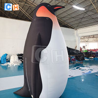 Grand pingouin personnalisé Cartoon Inflatables publicitaires pour l'affichage de la décoration extérieure