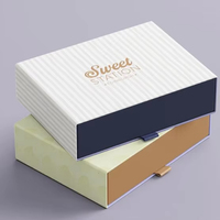 Hochwertige Lebensmittelgeeignete Geprägte Schokoladenbox mit Trennwänden Individuelles Logo-Design Biologisch Abbaubare Keksverpackung
