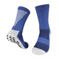 Chaussettes de sport unisexes mi-mollet antidérapantes avec grip en silicone pour football, soccer, basketball, cyclisme, respirantes et amorties, 10 couleurs – Vente en gros