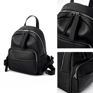OEM Usine Gros Haute Qualité Cuir Véritable <span class=keywords><strong>Femme</strong></span> Designer Grande Capacité Travail Voyage Scolaire Sac à Dos - Product Image 4