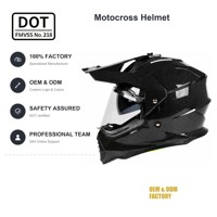 Casque de moto double usage certifié DOT, coque ABS, double visière, logo personnalisé, fabrication OEM, vente en gros, approvisionnement en vrac