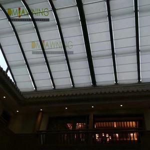 Pergola motorisée rétractable à câble coulissant pour intérieur, auvent de protection solaire ou de toit de véranda en HDPE/<span class=keywords><strong>voile</strong></span> pare-soleil/acrylique - Product Image 3