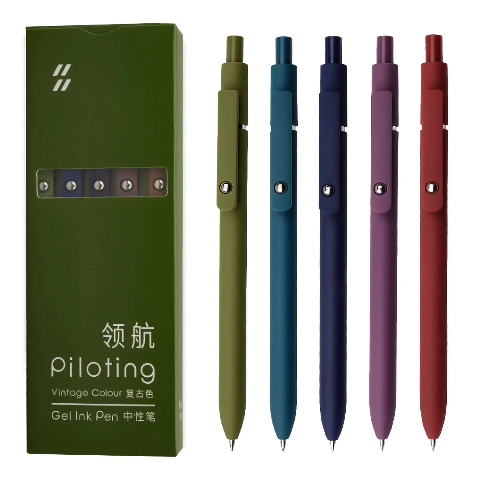 Penne Gel, 5 pz 0.5mm giapponese penne a inchiostro nero a punto sottile e liscia per scrivere serie di fascia alta per il Journaling di appunti