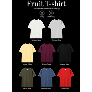 T-shirt Élastique 220G Fruit 26 Nouvelle Collection Printemps-Été Marque Tendance Street Solona Cool Couleur Unie Manches Courtes - Product Image 3
