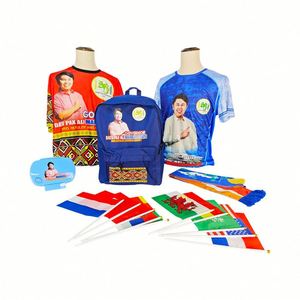 Design Custom Men's <b>T</b>-Shirts 100% Cotton Green Yellow Red Mixture Character for Wholesale Promotional Election Campaign - Product Image 2