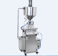 Machine de remplissage semi-automatique de mélangeur de réchauffeur de cire de crème liquide de shampooing cosmétique visqueux
