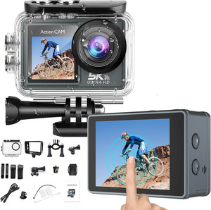 <span class=keywords><strong>Cam</strong></span>éra d'<span class=keywords><strong>action</strong></span> étanche M40R 5K 50MP 100ft avec double écran tactile, télécommande WiFi, <span class=keywords><strong>zoom</strong></span> numérique 5X, 170° °   Large - Product Image 5