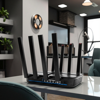 AX3000 WiFi 6 Routeur Mesh Routeur sans fil double bande Routeur à forte couverture pour bureau familial moderne et appartements