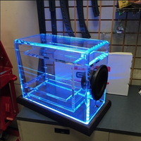Boîte d'enceinte de subwoofer en plexiglas personnalisée, boîte de subwoofer en acrylique transparent