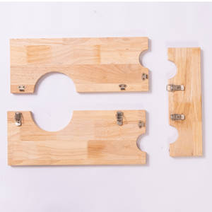 Ahşap pranga SM aracı seks mobilya aksesuarları köpek köle esaret kelepçe yaka ve ayak bileği kelepçeli kısıtlama çerçeve - Product Image 2